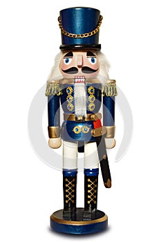 Nutcracker german isolated soldier figure christmas decoration