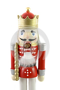 Nutcracker with nut in mouth