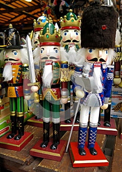 Nutcracker soldiers at Christmas market