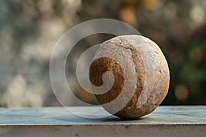 Nutmeg closeup on the stone