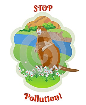 nutria stop pollution icon