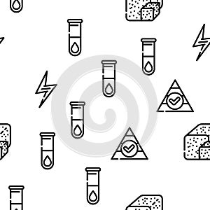 Nutrition Facts Diet Vector Seamless Pattern