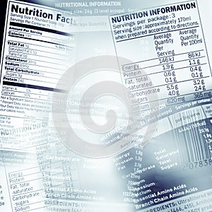 Nutrition facts photo
