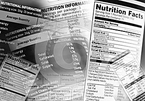 Nutrition facts photo