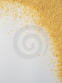 Nutritional inactive yeast top view