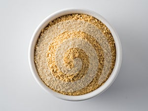 Nutritional inactive yeast top view