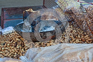 nuts assortment ready to eat in Rishikesh street market