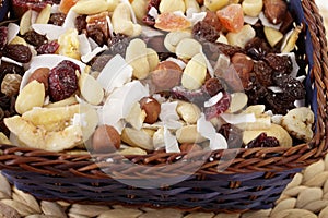 Nuts and dried fruit.