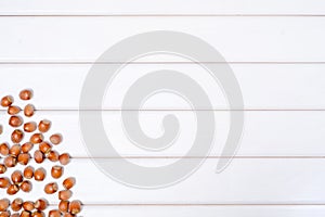 Nuts hazel background