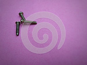 Nuts isolated on pink background