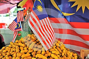Nuts at a market in malaysia