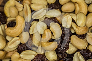 Nuts and raisins