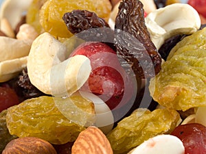 Nuts and raisins