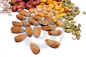 Nuts and seeds, healthy snack