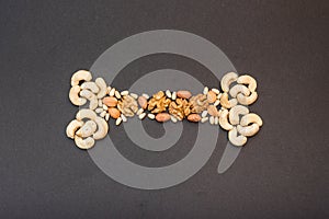 Nuts in the shape of bones