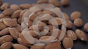 Nutty Delights: Pile of Fresh Almonds on the Table