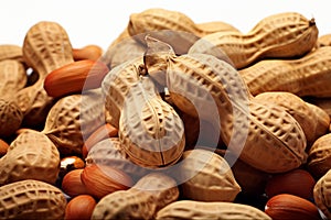 Nutty variety Peanuts in shell and peeled, offering versatile snacking options