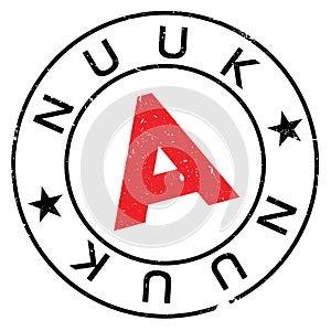 Nuuk stamp rubber grunge