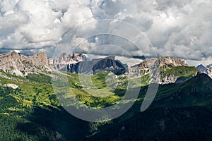 Nuvolau, Ra Gusela, Cima Ambrizzola, Monte Cernera and few other peaks from Col di Lana in the Dolomites