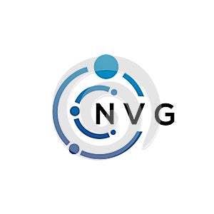 NVG letter technology logo design on white background. NVG creative initials letter IT logo concept. NVG letter design