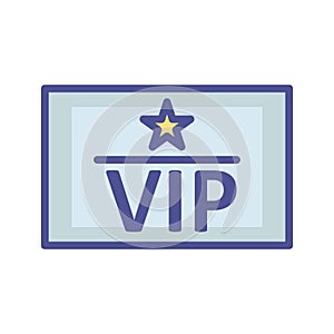 VIP greetings Vector icon which can easily modify or edit photo