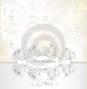 Nvitation anniversary card with label for wedding design