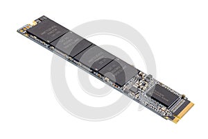 NVME M.2 SSD 2280 3Dnand SLC drive stick isolated on white background