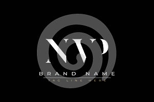 NVP abstract letter logo design