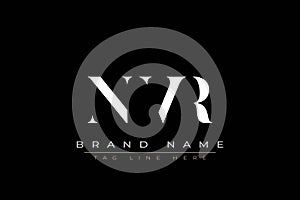 NVR abstract letter logo design