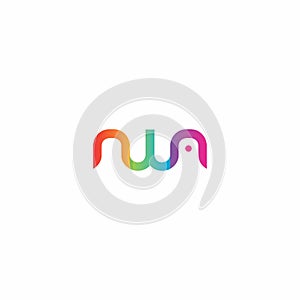NWA Logo Simple and Modern Design