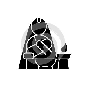 Nwaran black glyph icon