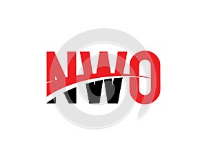 NWO Letter Initial Logo Design Vector Illustration