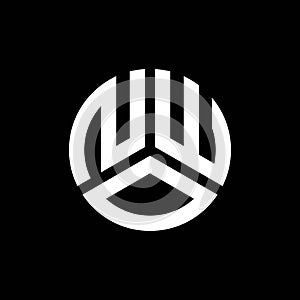 NWO letter logo design on black background. NWO creative initials letter logo concept. NWO letter design