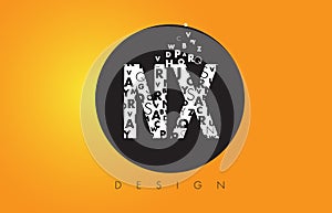 NX N X Logo Made of Small Letters with Black Circle and Yellow B photo
