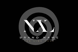 NXL abstract letter logo design