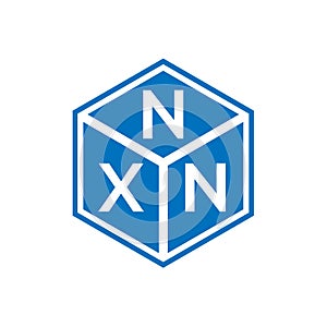 NXN letter logo design on black background. NXN creative initials letter logo concept. NXN letter design