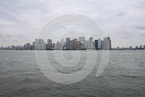 Gray NY skyline