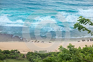Nyang Nyang white sands beach on Bali Indonasia