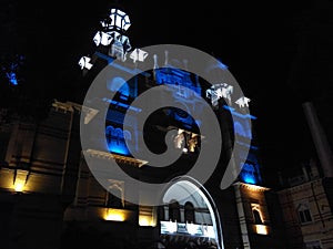 Nyay  Mandir of Baroda City Gujarat India in Night