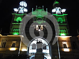 Nyay Mandir or Temple of Justice at Baroda or Varodara City Gujarat India in Night Light