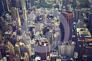 NYC from above toned