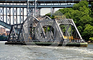 NYC: AMTRAK Spuyten Duyvil Railroad Swing Bridge photo