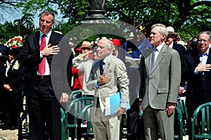 NYC: Dignitaries at Memorial Day Ceremonies