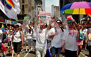 NYC: Gay Pride Parade Marchers