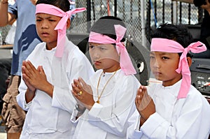NYC: Little Boys at Burmese Water Festival