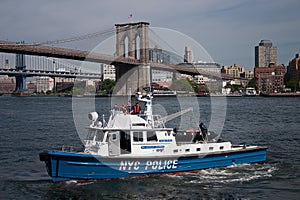 NYC Police boat