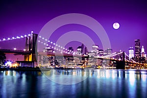 NYC Skyline and Brooklyn Bridge