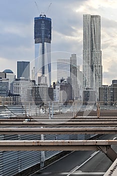 NYC Skyline from the Brooklyn Bridge