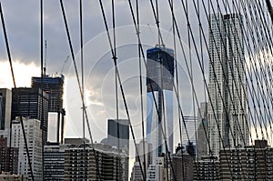 NYC Skyline from the Brooklyn Bridge