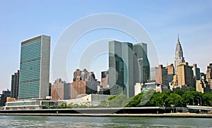 NYC Skyline with UN Building